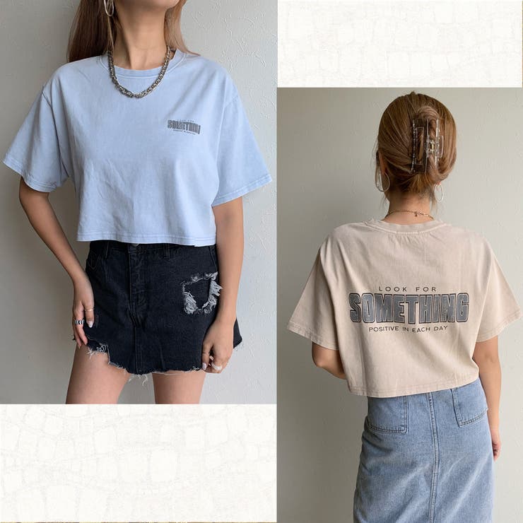 バックロゴクロップド丈Tシャツ レディース ファッション | non-hedge  | 詳細画像4 
