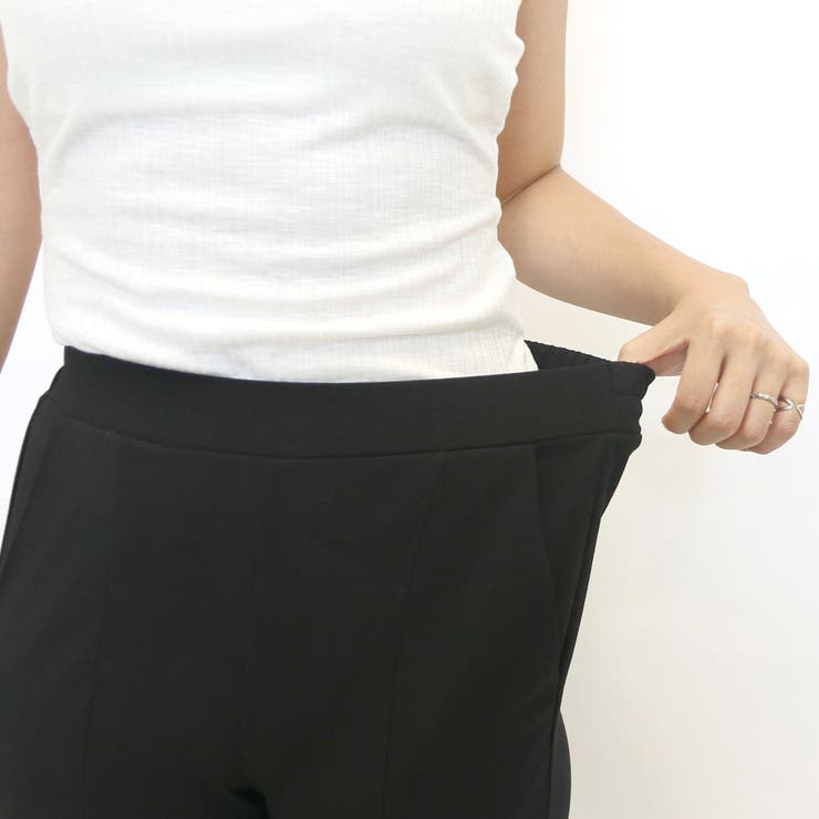 センタータックフレアパンツ レディース ファッション[品番