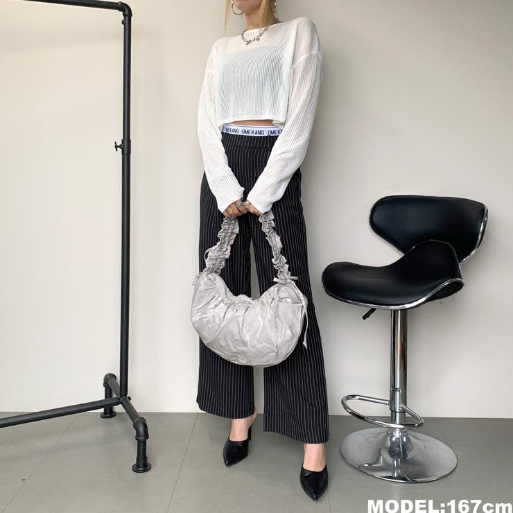 ストーンギャザーショルダーバッグ[品番：NHGW0004248]｜non-hedge