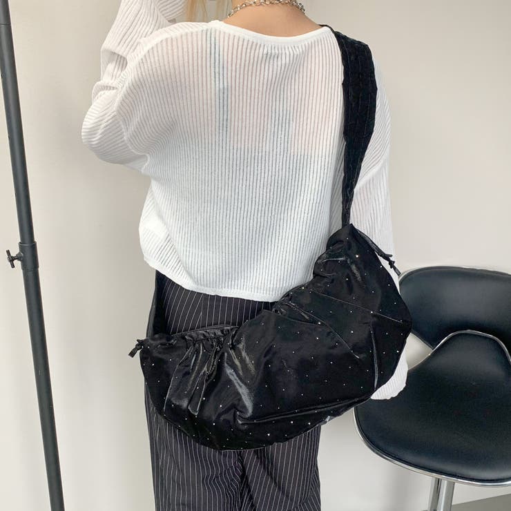 ストーンギャザーショルダーバッグ[品番：NHGW0004248]｜non-hedge