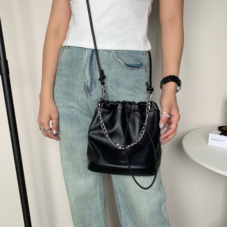 チェーン巾着2WAYショルダーバッグ | non-hedge  | 詳細画像8 