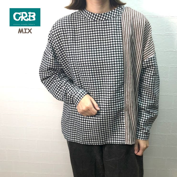 ミックス | 肩ボタン切替プルオーバー レディース ファッション | non-hedge