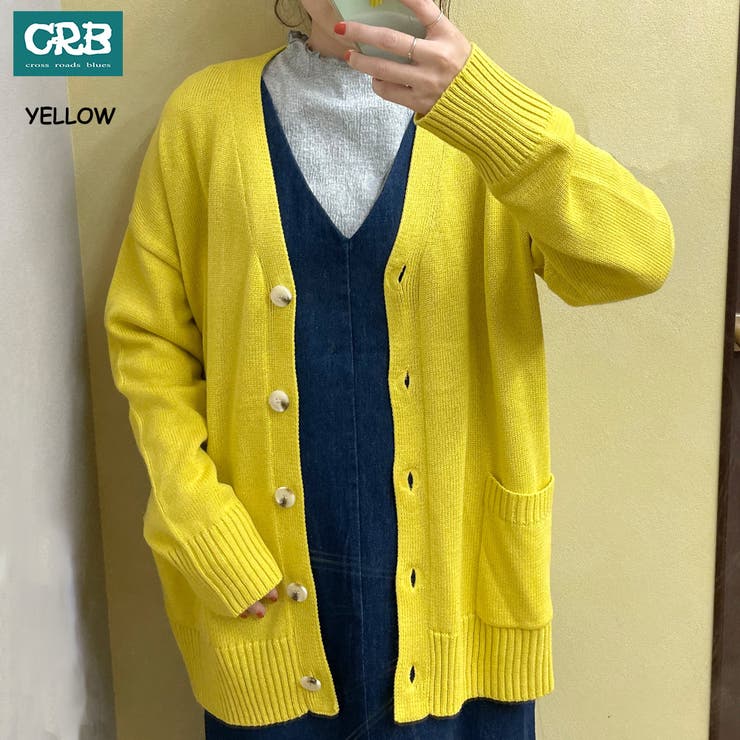 セール】 カシミヤ クルーネックカーディガン【S/M/L