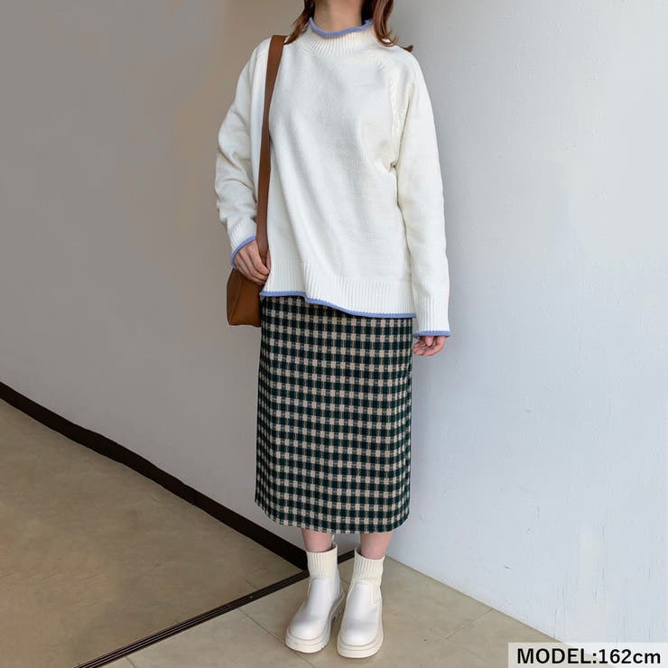 配色モールハイネックニット | non-hedge  | 詳細画像2