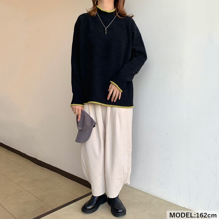配色モールハイネックニット | non-hedge  | 詳細画像3