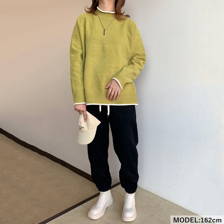 配色モールハイネックニット | non-hedge  | 詳細画像4