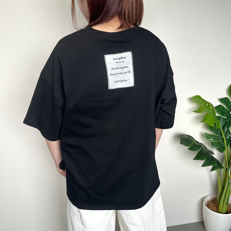 バックタグロゴTシャツ[品番：NHGW0003707]｜non-hedge （ノンヘッジ