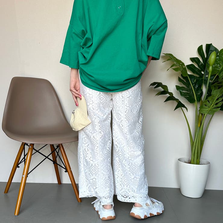 レースワイドパンツ[品番：NHGW0003727]｜non-hedge