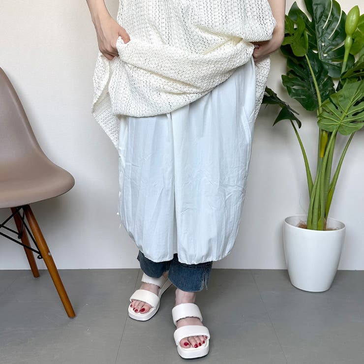 ☆WEB限定☆ギャザーレースキャミワンピース[品番：NHGW0003774