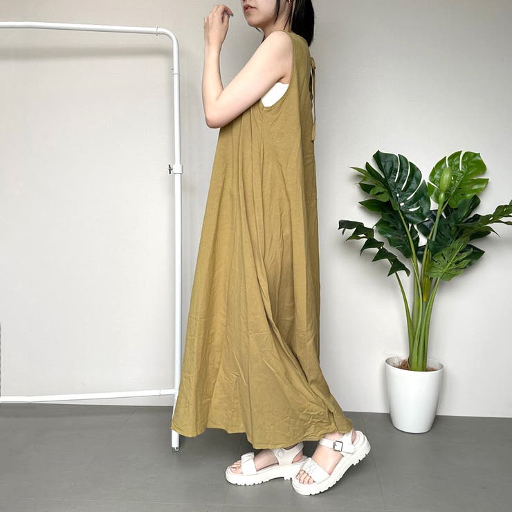 【極美品】René ワンピース ノースリーブ 綿 麻 リボン 裏地付き 36 M aikw0009561_c1.jpg?fitin=720:720