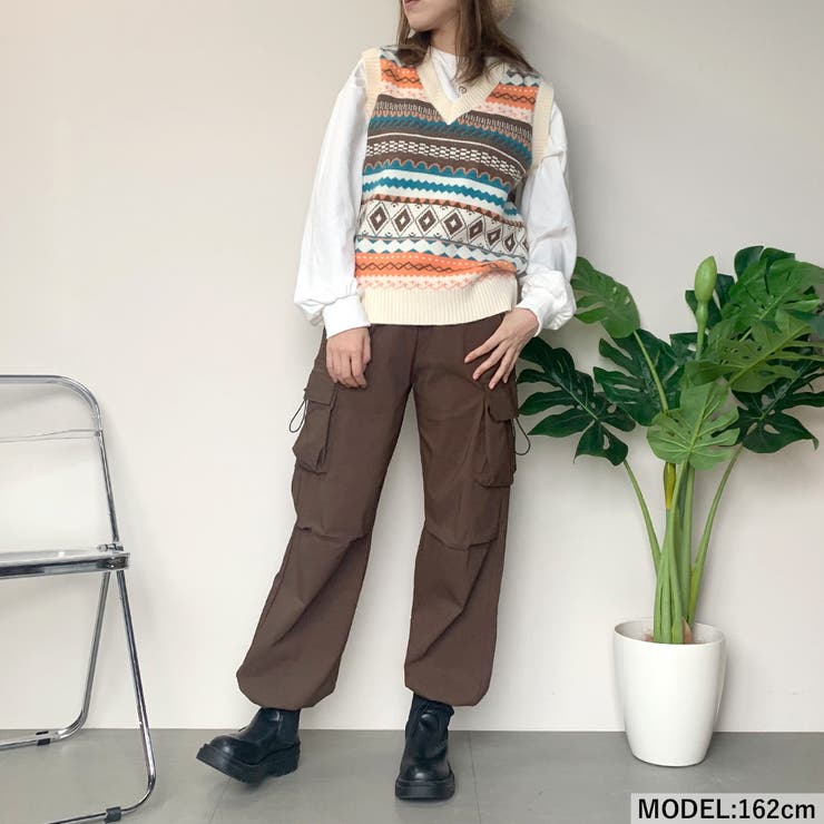 ネイティブ柄ベスト[品番：NHGW0003969]｜non-hedge （ノンヘッジ）の