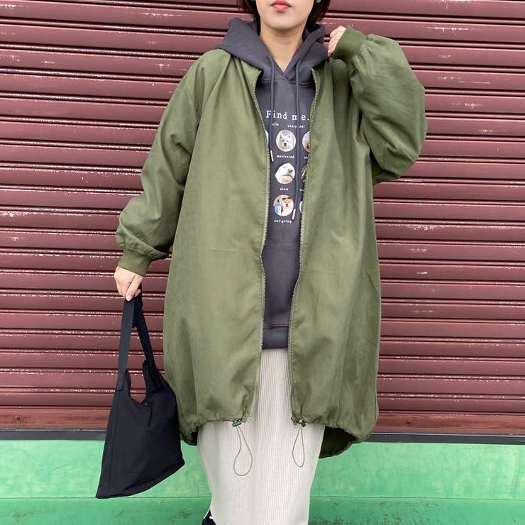 カーキ | ピーチロングMA-1 | non-hedge 