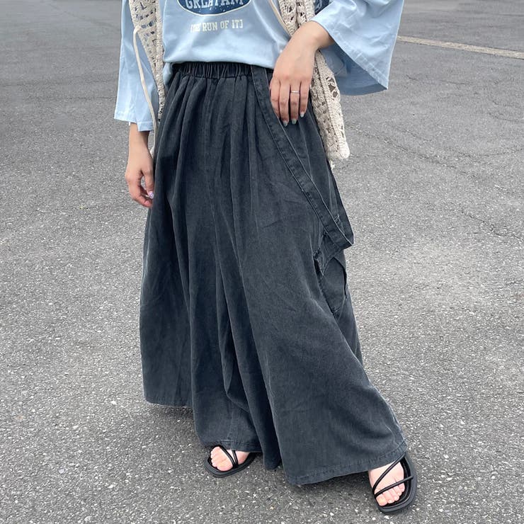 グレー | サス付きカーゴワイドパンツ | non-hedge 