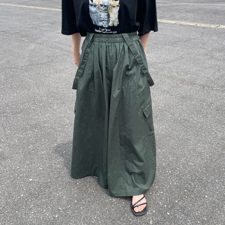 サス付きカーゴワイドパンツ | non-hedge  | 詳細画像21 