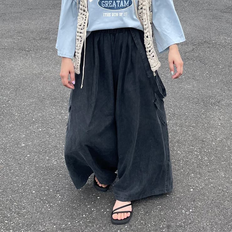 サス付きカーゴワイドパンツ | non-hedge  | 詳細画像4 