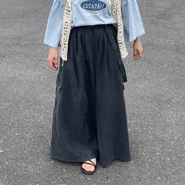 サス付きカーゴワイドパンツ | non-hedge  | 詳細画像5 