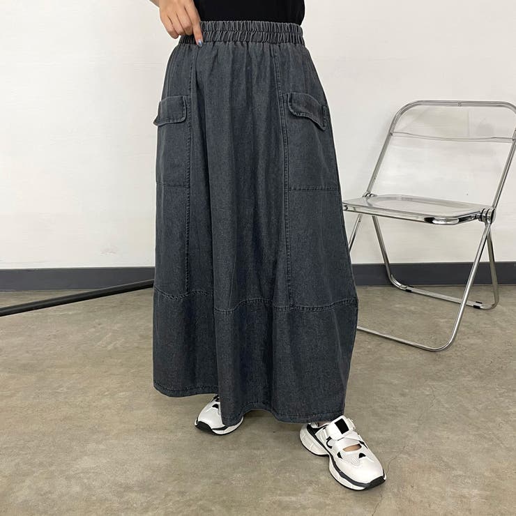 スカート RT-46706 SLY | FRONT ZIP CARGO スカート (スカート(ミディアム) ) |SHEL