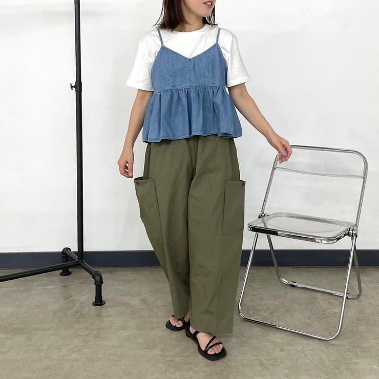 薄ツイル裾ダーツカーゴパンツ | non-hedge  | 詳細画像15 