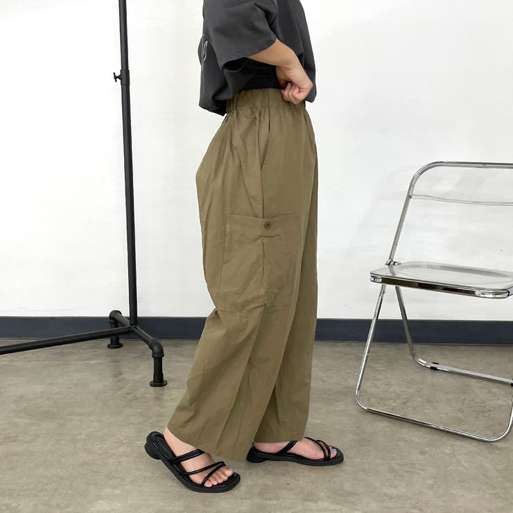 薄ツイル裾ダーツカーゴパンツ | non-hedge  | 詳細画像27 