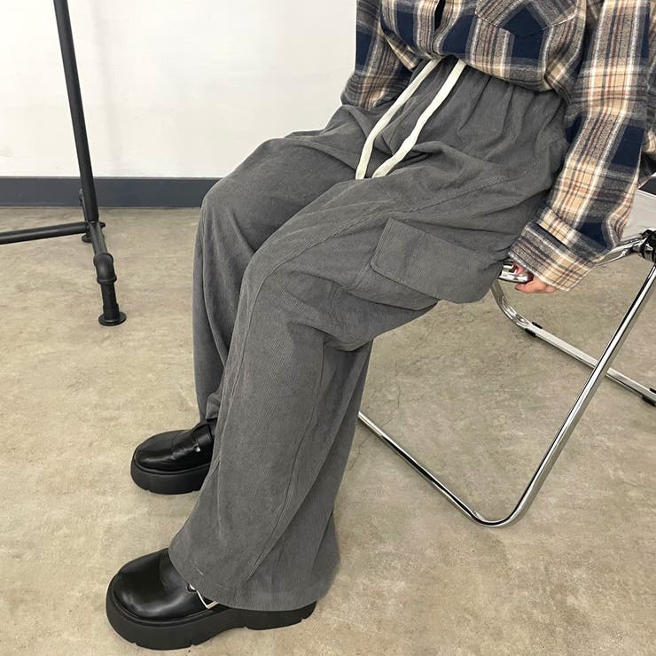 グレー | コーデュロイカーゴイージーパンツ | non-hedge 