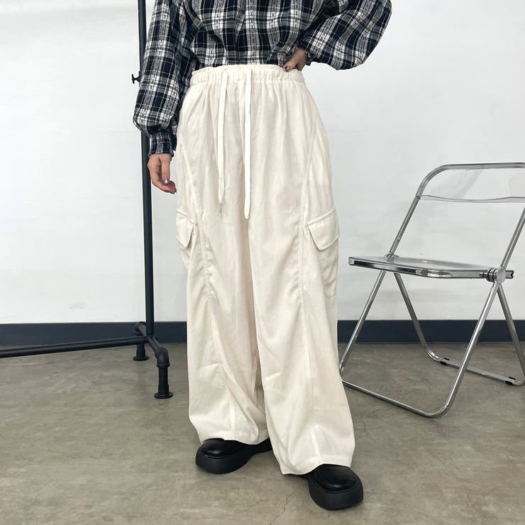 アイボリー | コーデュロイカーゴイージーパンツ | non-hedge 