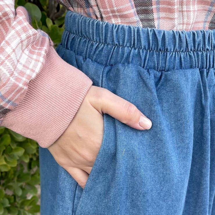 デニム裾刺繍ワイドパンツ | non-hedge  | 詳細画像12 