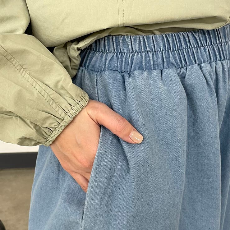 デニム裾刺繍ワイドパンツ | non-hedge  | 詳細画像28 