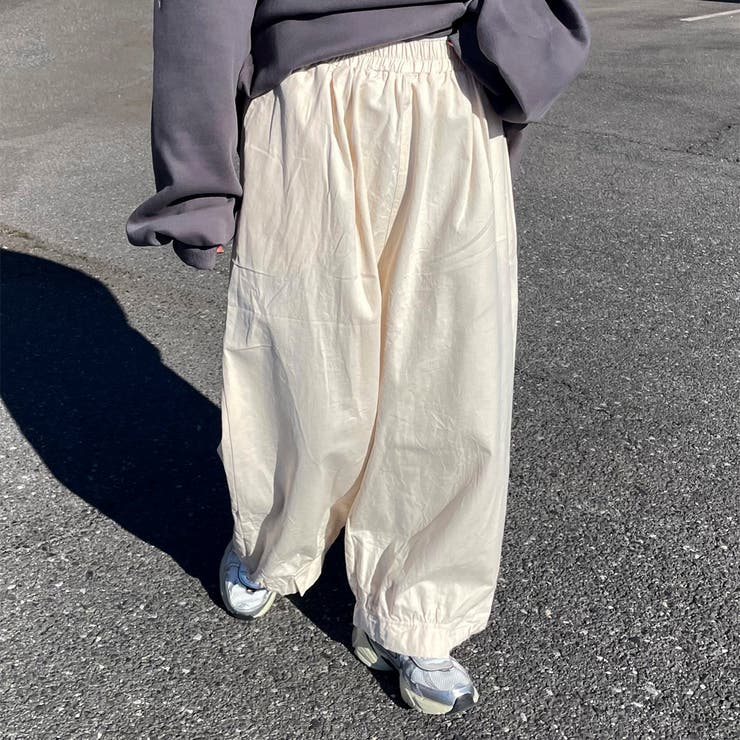 アイボリー | ツイル裾ドロストイージーパンツ | non-hedge 