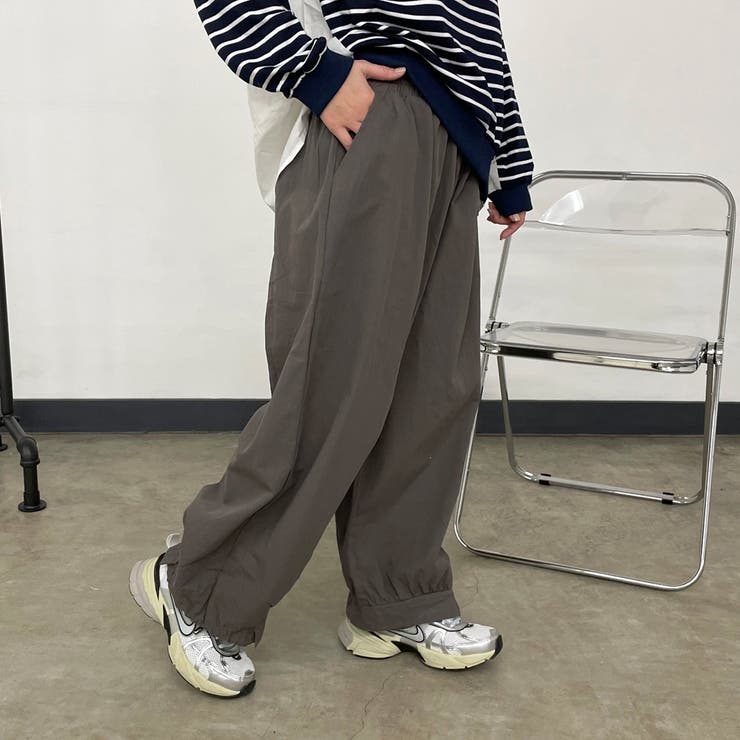 ツイル裾ドロストイージーパンツ | non-hedge  | 詳細画像15 