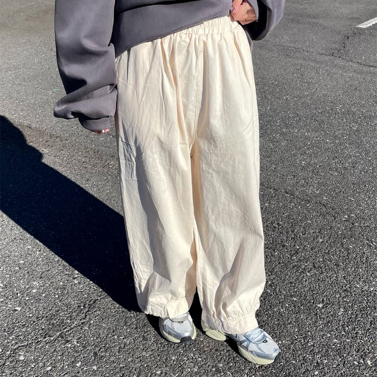 ツイル裾ドロストイージーパンツ | non-hedge  | 詳細画像1 