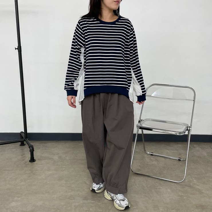 ツイル裾ドロストイージーパンツ | non-hedge  | 詳細画像18 