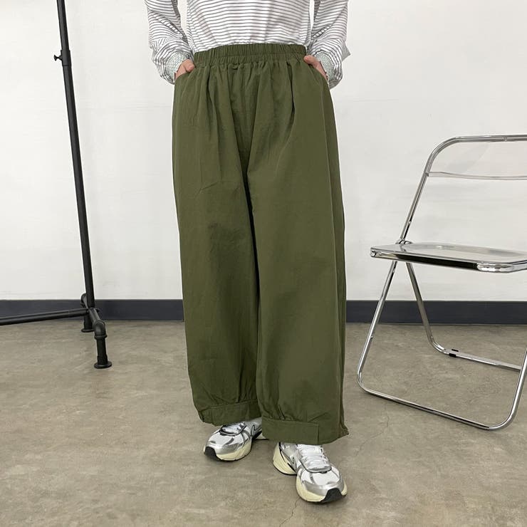 ツイル裾ドロストイージーパンツ | non-hedge  | 詳細画像19 