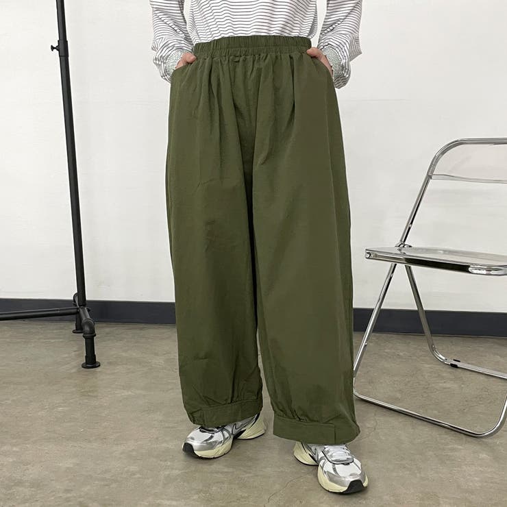 ツイル裾ドロストイージーパンツ | non-hedge  | 詳細画像21 