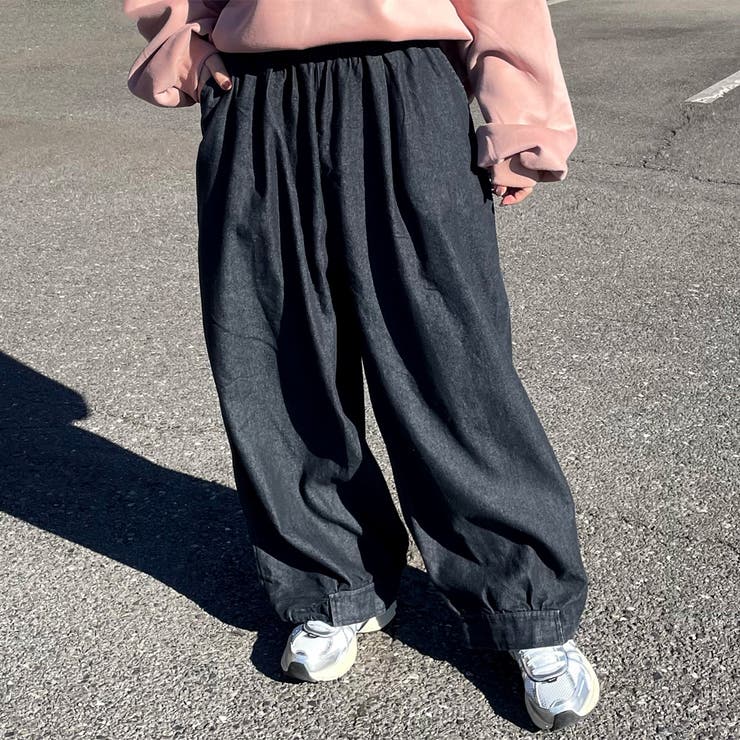 デニム裾ドロストイージーパンツ | non-hedge  | 詳細画像8 