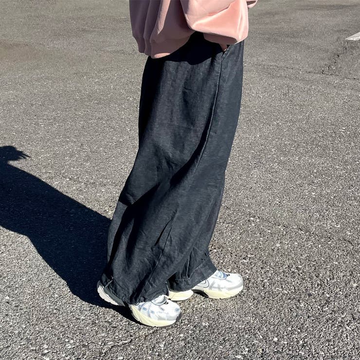 デニム裾ドロストイージーパンツ | non-hedge  | 詳細画像12 