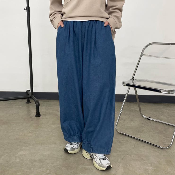 デニム裾ドロストイージーパンツ | non-hedge  | 詳細画像15 