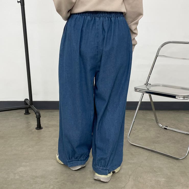 デニム裾ドロストイージーパンツ | non-hedge  | 詳細画像19 