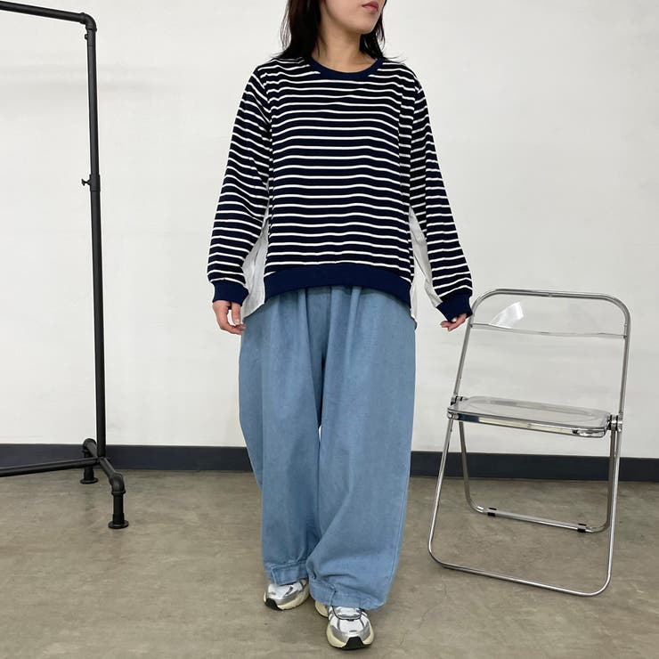 デニム裾ドロストイージーパンツ | non-hedge  | 詳細画像7 