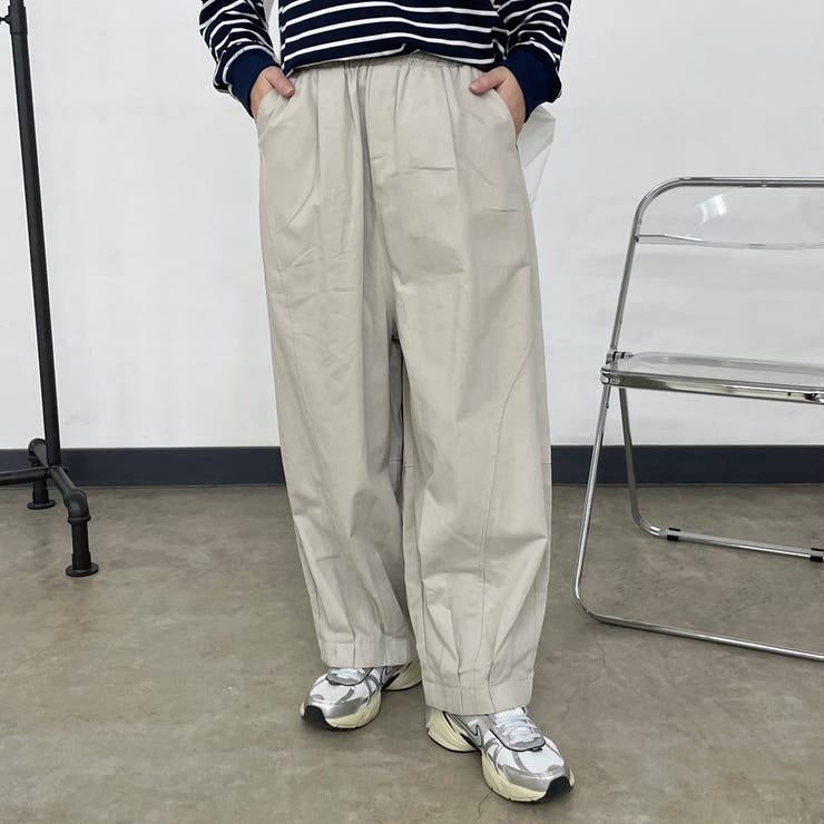 ライトグレー | 切替カーブパンツ | non-hedge 