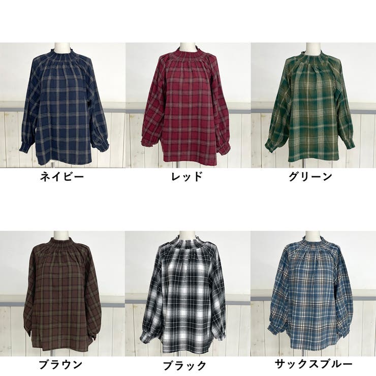 チェックスモッキングプルオーバー | non-hedge  | 詳細画像30 