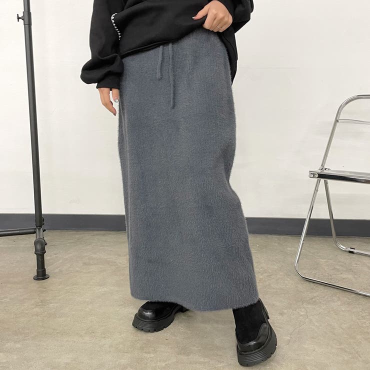 シャギーIラインスカート | non-hedge  | 詳細画像9 