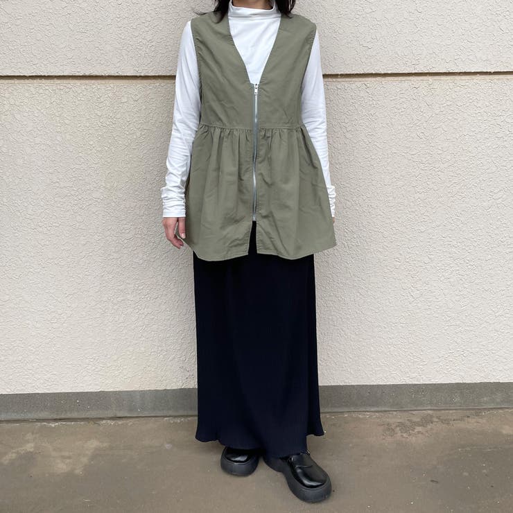 ZIPフリルベスト | non-hedge  | 詳細画像10 
