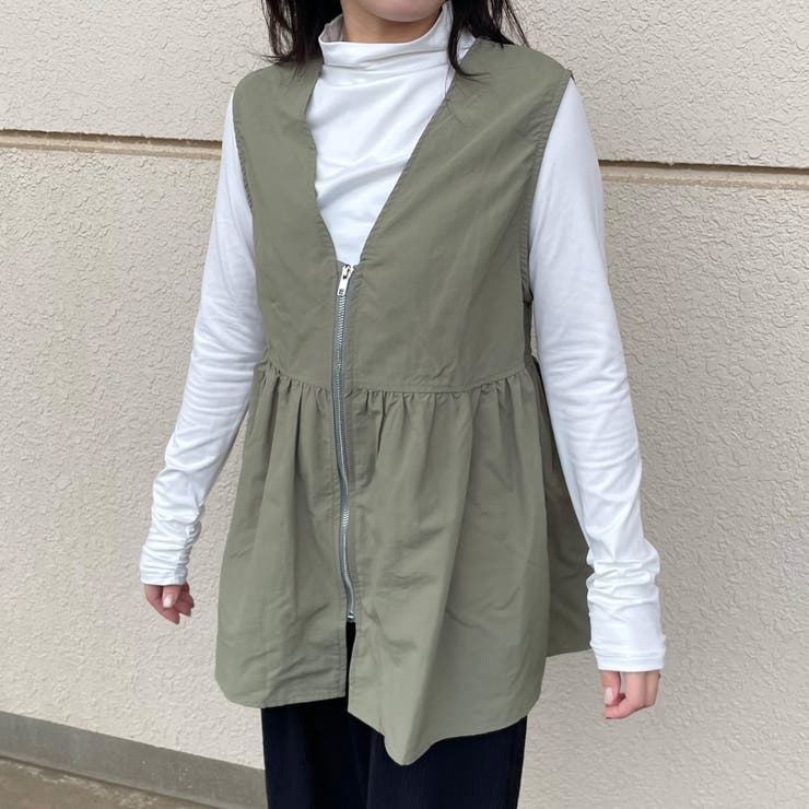 ZIPフリルベスト | non-hedge  | 詳細画像1 