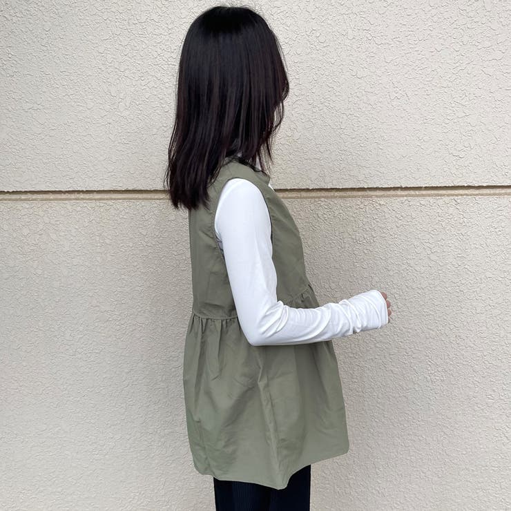 ZIPフリルベスト | non-hedge  | 詳細画像5 