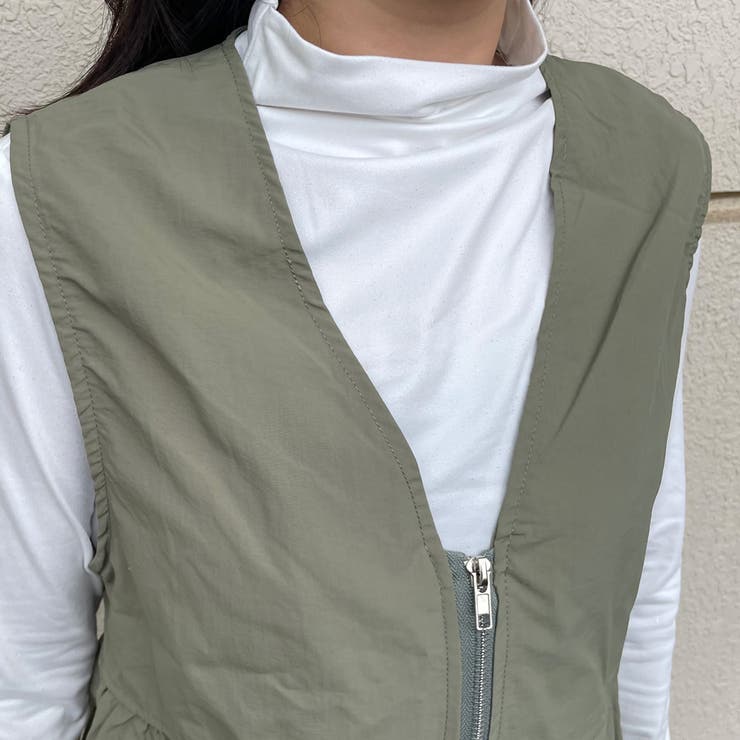 ZIPフリルベスト | non-hedge  | 詳細画像7 