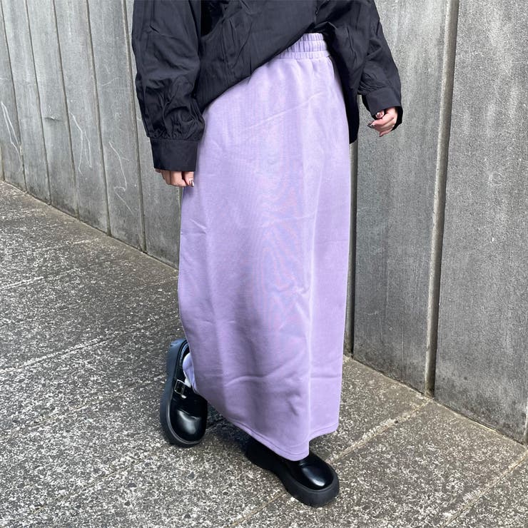 パープル | ポンチIラインスカート | non-hedge 