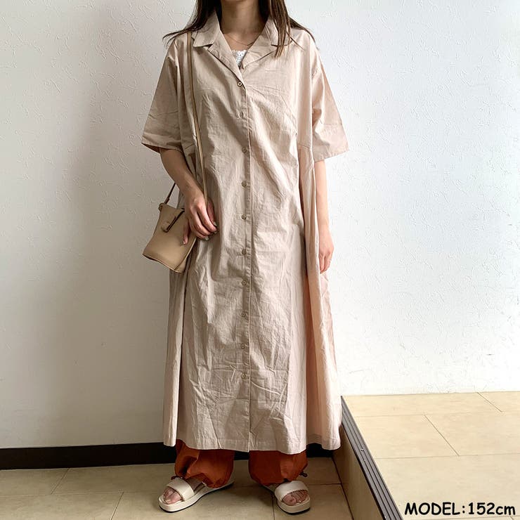 DAMA collection オープンカラーシャツ ワンピース X4248