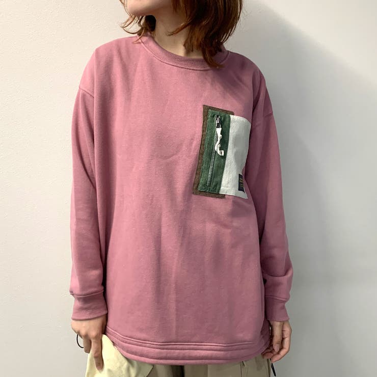 ダークピンク | 【SOTOASOBI】裏起毛ポケット切替プルオーバー | non-hedge