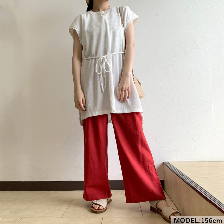 楽天市場】夏祭 リラックスワイドパンツ ワイドパンツ 麻 リネン