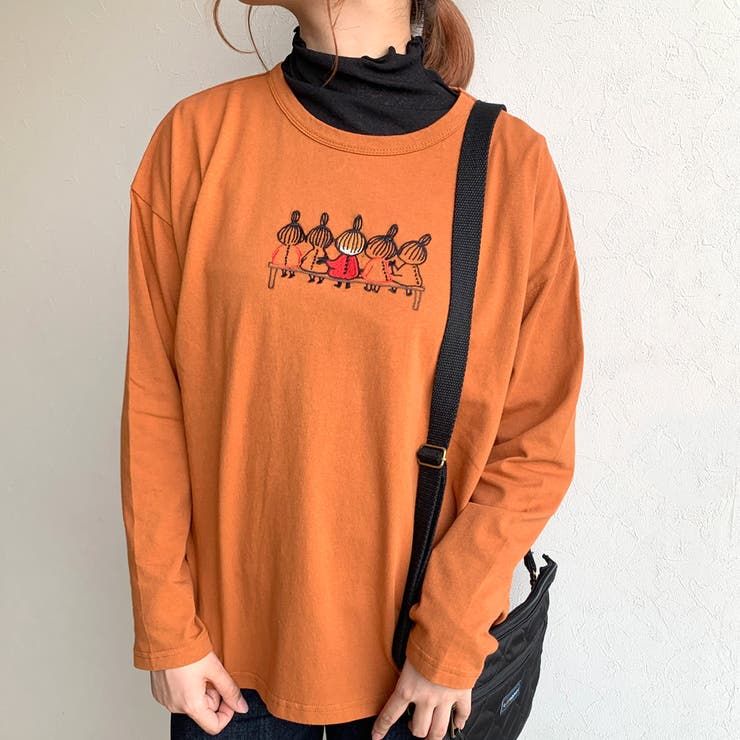MOOMIN】後ろ姿リトルミイ刺繍ロンT[品番：NHGW0002808]｜non-hedge